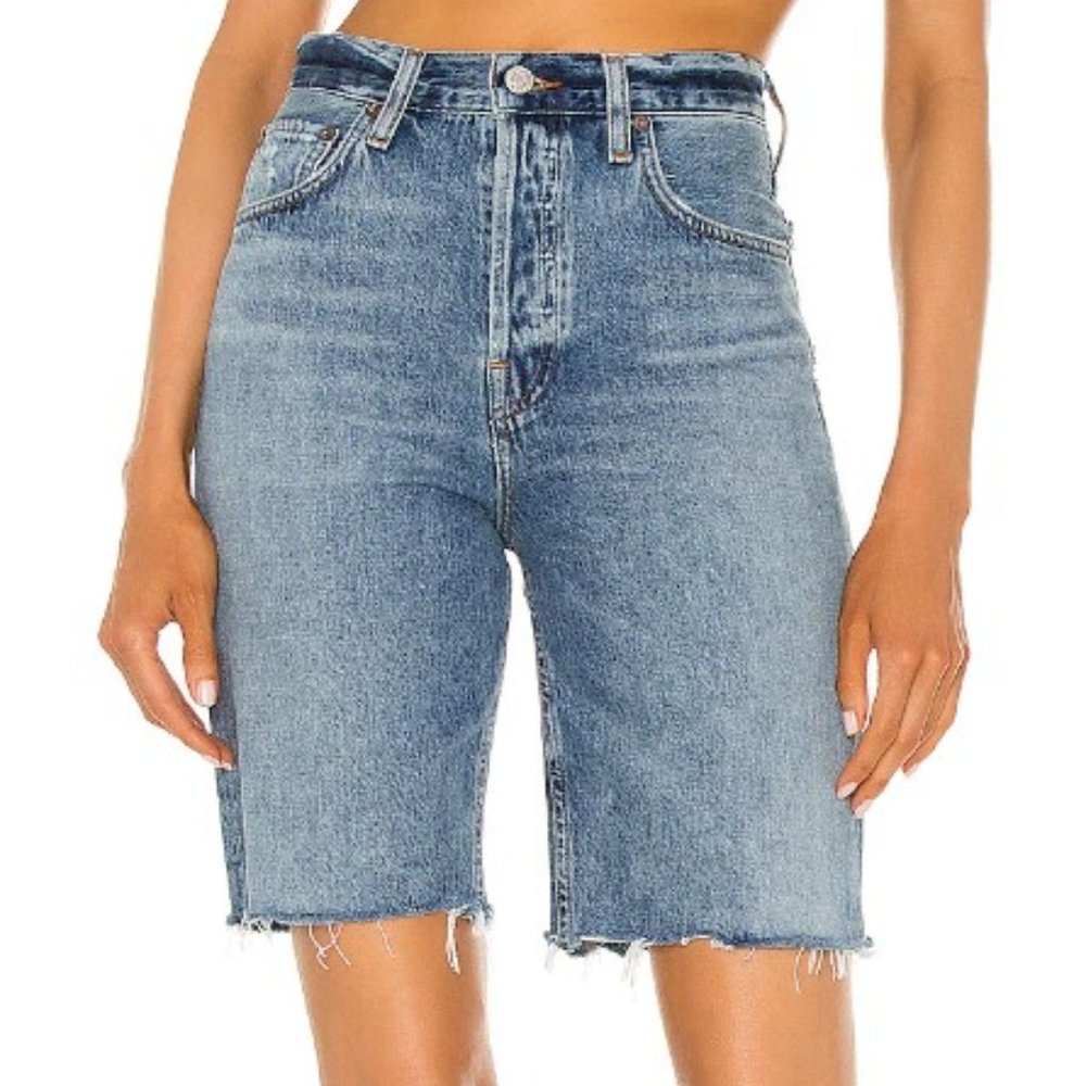 AGOLDE | '90s Pinch-Waist Ultra HR Denim Bermuda